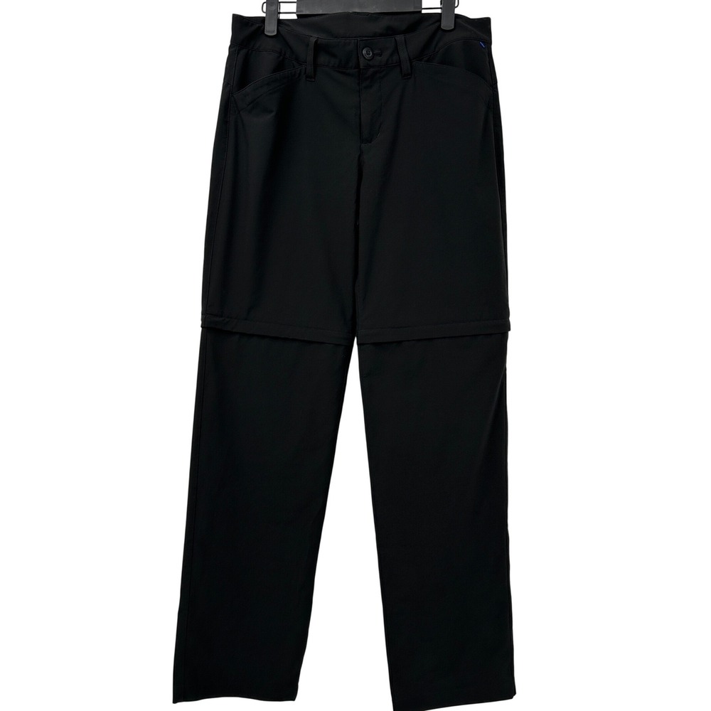 Eddie Bauer Womens 8 Black Horizon Convertible Zip Off Hiking Pants Stretch